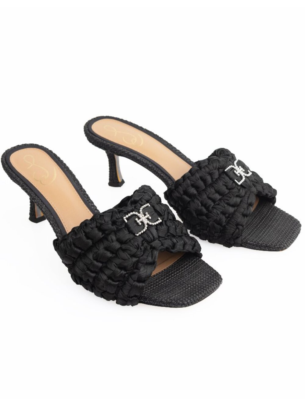Sam Edelman Paisley Slide Sandals with Kitten Heel size US 9